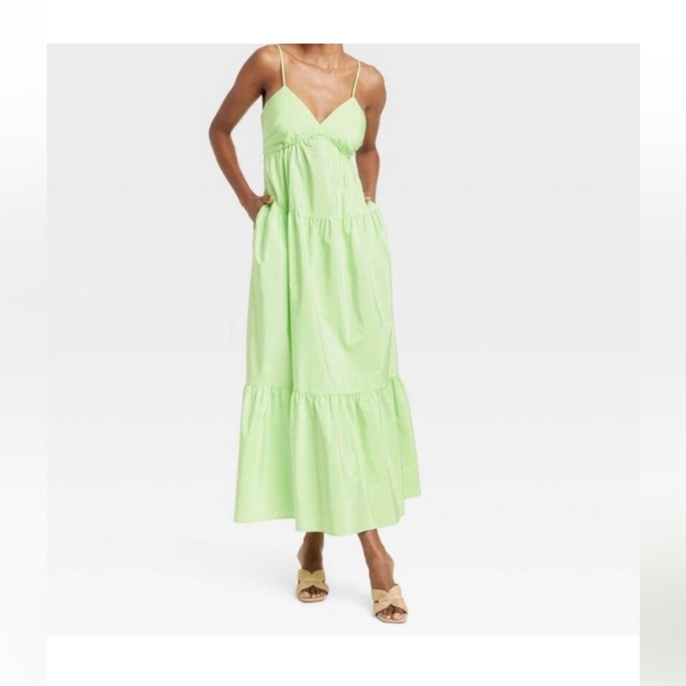 A New Day Light Green Maxi Dress